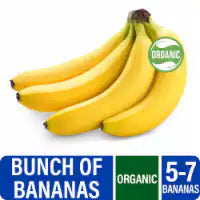 Fresh Bunch of Organic Bananas – 5-7 Bananas