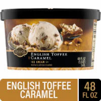Private Selection® English Toffee Caramel Ice Cream Tub 48 oz