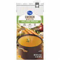 Kroger® Less Sodium Fat Free Chicken Broth 32 oz