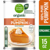 Simple Truth Organic® 100% Pure Solid Packed Pumpkin 15 oz