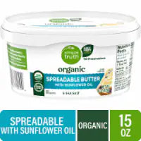 Simple Truth Organic® Butter With Sunflower Oil Spreadable Tub 15 oz