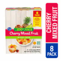 Kroger® Cherry Mixed Fruit Cups in 100% Juice 8 ct / 4 oz