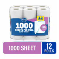 Kroger® 1000 Sheets per Roll Toilet Paper 12 Rolls