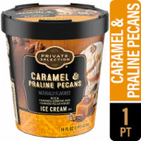 Private Selection® Caramel & Candied Pecan Ice Cream Pint 16 oz