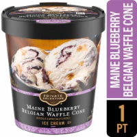 Private Selection® Maine Blueberry Belgian Waffle Cone Ice Cream Pint 16 oz