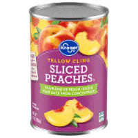 Kroger® Canned Yellow Cling Sliced Peaches in 100% Fruit Juice