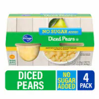 Kroger® Diced Pear Cups No Sugar Added 4 ct / 3.8 oz