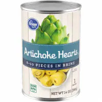 Kroger® Artichoke Hearts Brine Can 14 oz