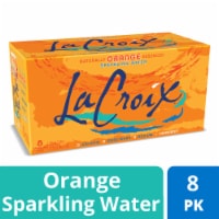 LaCroix® Orange Flavored Sparkling Water Cans 8 pk / 12 fl oz