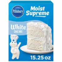 Pillsbury Moist Supreme White Cake Mix, 15.25 oz Box