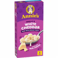 Annie's Organic Shells Pasta and White Cheddar Cheese 6 oz