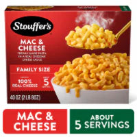 Stouffer's Mac & Cheese Family Size Macaroni and Cheese Easy Frozen Family Dinners 40 oz