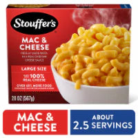 Stouffer's Macaroni and Cheese Large Size Oven or Microwave Dinner Easy Frozen Dinners 20 OZ