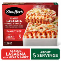 Stouffer's Classic Lasagna with Meat and Sauce Family Size Lasagna Easy Frozen Dinners 2 lb 6 oz