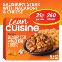 Lean Cuisine Salisbury Steak with Macaroni and Cheese Frozen Meals Frozen Lunch or Dinner 9.5 OZ