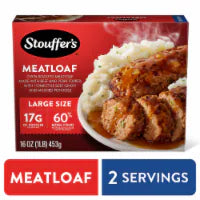 Stouffer's Meatloaf Large Size Meatloaf Frozen Dinner Easy Meals Frozen Single Meals 16 oz