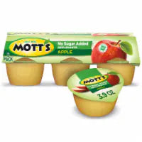 Mott's Unsweetened Applesauce Cups 6 ct / 3.9 oz