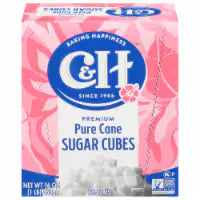 C&H Premium Pure Cane Sugar Cubes 126 Count 1 lb