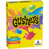 Gushers Variety Pack Fruit Flavored Snacks 6 ct / 0.8 oz