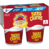 General Mills Lucky Charms Cereal Cups 4 ct / 1.7 oz
