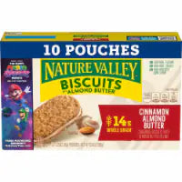 Nature Valley™ Cinnamon Almond Butter Biscuit Sandwiches Snack Bars 10 ct / 1.35 oz