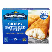 Van De Kamp's Crispy Battered 100% Whole Fish Fillets Frozen 19.450 OZ