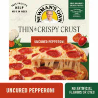 Newman's Own Uncured Pepperoni Thin and Crispy Crust Frozen Pizza 15.1 oz
