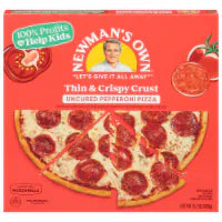 Newman's Own Uncured Pepperoni Thin and Crispy Crust Frozen Pizza