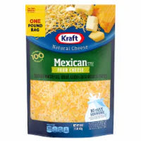 Kraft Mexican Style Four Cheese Blend Shredded Cheese