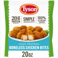 Tyson® Simple Ingredient Boneless Chicken Bites Fully Cooked Frozen Appetizers 20 OZ