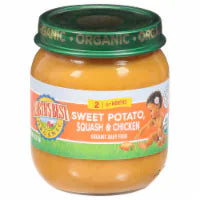 Earth's Best Organic Stage 2 Sweet Potato Squash & Chicken Baby Food Jar 4.0 oz