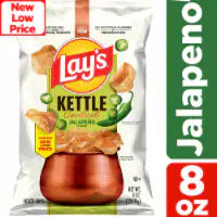 Lay's® Kettle Cooked Jalapeno Kettle Potato Chips 1 pk / 8 oz