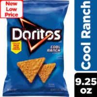 Doritos Tortilla Chips Cool Ranch Flavor 9.25 oz