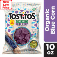 Tostitos Organic Tortilla Chips Blue Corn 10 Oz