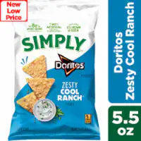 Simply® Doritos Zesty Cool Ranch Tortilla Chips 5.5 oz