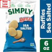 Simply Ruffles Sea Salt Potato Chips 6 oz