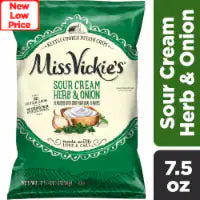 Miss Vickie's Sour Cream Herb & Onion Kettle Cooked Potato Chips 7.5 oz