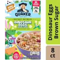 Quaker Dinosaur Eggs Brown Sugar Instant Oatmeal 8 ct