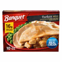 Banquet Turkey Meal with Mashed Potatoes, Frozen Meal 10 OZ