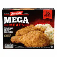Banquet MEGA Meats Original Crispy Chicken with Mashed Potatoes, Frozen Meal 14.250 OZ