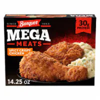 Banquet MEGA Meats Spicy Crispy Chicken with Mashed Potatoes, Frozen Meal 14.25 OZ
