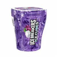 ICE BREAKERS Ice Cubes Arctic Grape Sugar Free Chewing Gum Bottle 40 pcs