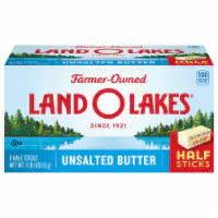 Land O Lakes Unsalted Butter in Half Sticks 1 lb