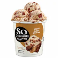 So Delicious Dairy Free Vegan Peanut Butter Brownie Cashew Milk Frozen Dessert 16 fl oz