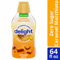International Delight Sugar-Free Zero Sugar Caramel Macchiato Liquid Coffee Creamer 64 fl oz