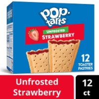 Kellogg's Pop-Tarts Unfrosted Strawberry Toaster Pastries 12ct