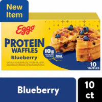 Eggo® Protein Blueberry Frozen Waffles 10 ct / 1.24 oz