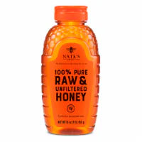 Nate's Honey 100% Pure Raw & Unfiltered Honey 16 oz
