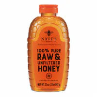 Nate's Honey 100% Pure Raw & Unfiltered Honey 32 oz