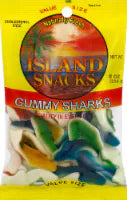 Island Snacks Gummy Sharks Value Size 8 oz